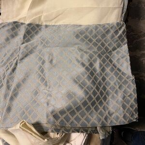 Croscill  Napoleon Blue/Gold/Tan King Size Damask Dust Ruffle